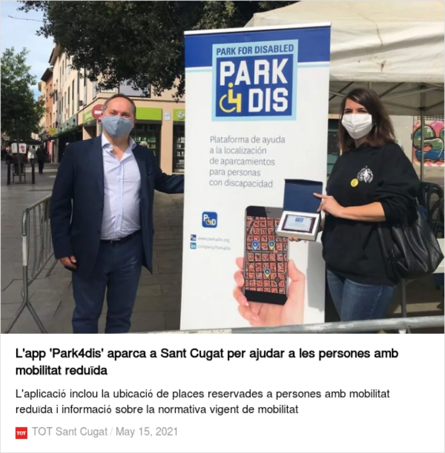 Presentación de Spot4Dis y su gestión municipal en Sant Cugat